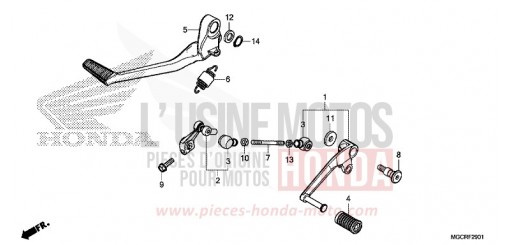 PEDALE (CB1100CA/CAD/NA/NAD) CB1100NAJ de 2018